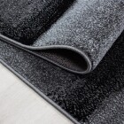 Kurzflor Teppich LUCCA Schwarz 80 x 150 cm