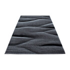 Kurzflor Teppich LUCCA Schwarz 160 cm x 230 cm