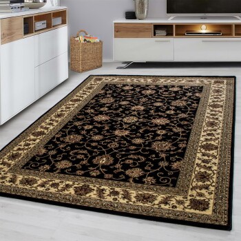 Orient Teppich MARRAKESH Schwarz 80 x 150 cm