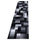 Kurzflor Teppich MIAMI Schwarz 80 x 300 cm