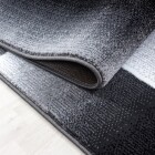 Kurzflor Teppich MIAMI Schwarz 80 x 300 cm