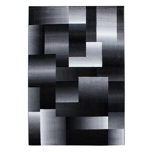 Kurzflor Teppich MIAMI Schwarz 200 cm x 290 cm