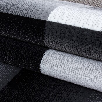 Kurzflor Teppich MIAMI Schwarz 200 cm x 290 cm