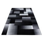 Kurzflor Teppich MIAMI Schwarz 200 cm x 290 cm