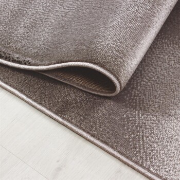 Kurzflor Teppich MIAMI Braun 80 x 150 cm