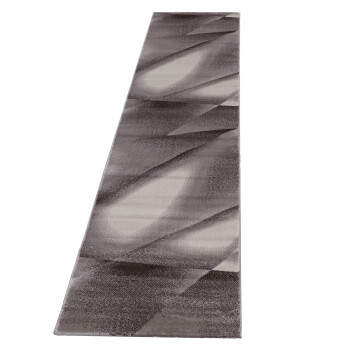 Kurzflor Teppich MIAMI Braun 80 x 300 cm