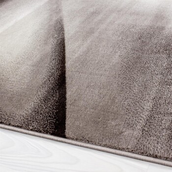 Kurzflor Teppich MIAMI Braun 80 x 300 cm
