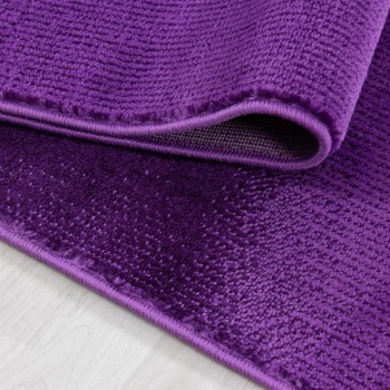 Kurzflor Teppich MIAMI Violett 120 cm x 170 cm