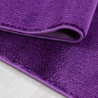 Kurzflor Teppich MIAMI Violett 120 cm x 170 cm
