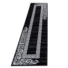 Kurzflor Teppich MIAMI Schwarz 80 x 300 cm