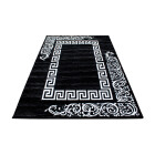 Kurzflor Teppich MIAMI Schwarz 120 cm x 170 cm