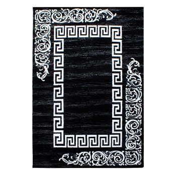 Kurzflor Teppich MIAMI Schwarz 200 cm x 290 cm