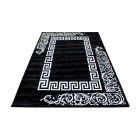 Kurzflor Teppich MIAMI Schwarz 200 cm x 290 cm