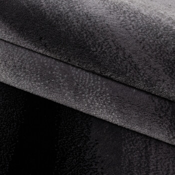Kurzflor Teppich MIAMI Schwarz 120 cm x 170 cm
