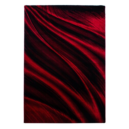 Kurzflor Teppich MIAMI Rot 120 cm x 170 cm