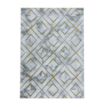 Kurzflor Teppich NAXOS Gold 140 x 200 cm