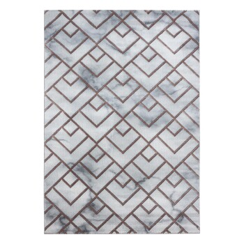 Kurzflor Teppich NAXOS Bronze 140 x 200 cm