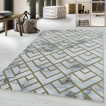 Kurzflor Teppich NAXOS Gold 140 x 200 cm