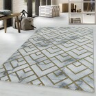 Kurzflor Teppich NAXOS Gold 140 x 200 cm