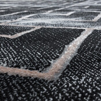 Kurzflor Teppich NAXOS Bronze 140 x 200 cm