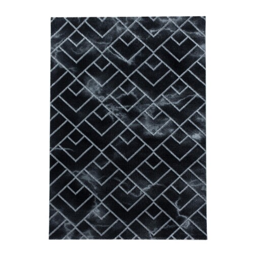 Kurzflor Teppich NAXOS Silber 120 cm x 170 cm