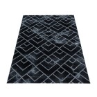 Kurzflor Teppich NAXOS Silber 120 cm x 170 cm