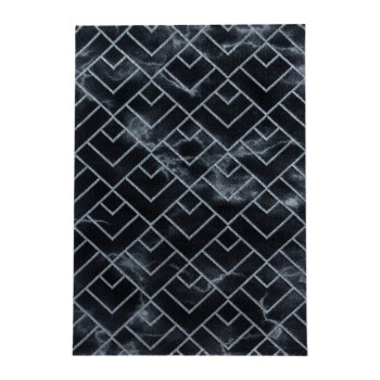 Kurzflor Teppich NAXOS Silber 140 x 200 cm