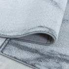 Kurzflor Teppich NAXOS Silber 140 x 200 cm