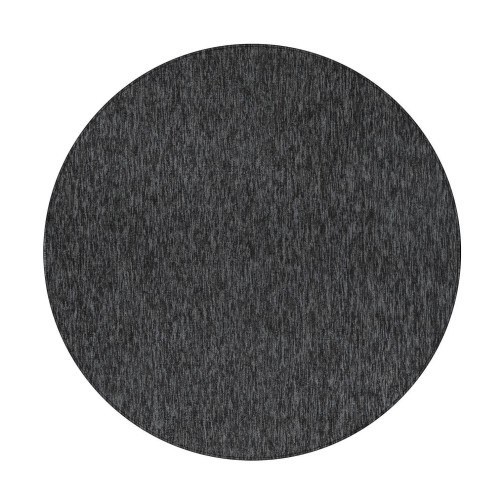 Kurzflor Teppich NIZZA Anthrazit 120 cm Rund