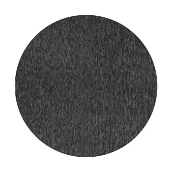 Kurzflor Teppich NIZZA Anthrazit 200 cm Rund