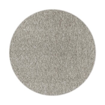 Kurzflor Teppich NIZZA Beige 160 cm Rund