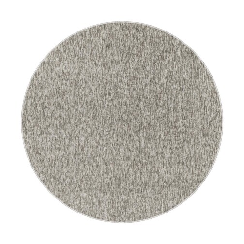 Kurzflor Teppich NIZZA Beige 200 cm Rund