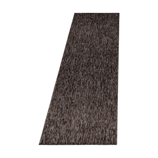 Kurzflor Teppich NIZZA Braun 80 x 250 cm