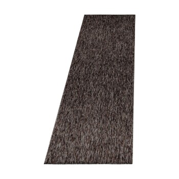 Kurzflor Teppich NIZZA Braun 80 x 250 cm