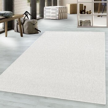 Kurzflor Teppich NIZZA Creme 240 x 340 cm
