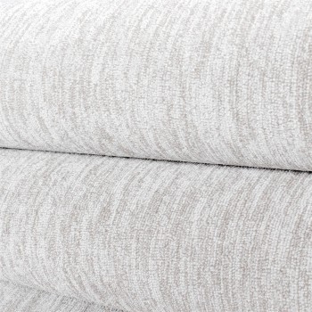 Kurzflor Teppich NIZZA Creme 200 cm Rund