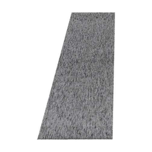 Kurzflor Teppich NIZZA Grau 80 x 250 cm