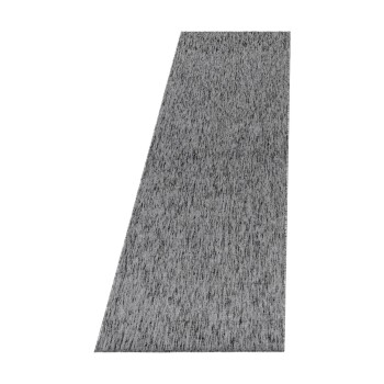 Kurzflor Teppich NIZZA Grau 80 x 250 cm