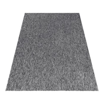 Kurzflor Teppich NIZZA Grau 200 cm x 290 cm