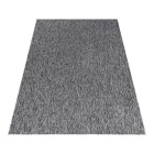 Kurzflor Teppich NIZZA Grau 200 cm x 290 cm