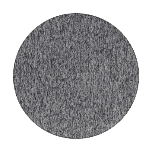 Kurzflor Teppich NIZZA Grau 200 cm Rund