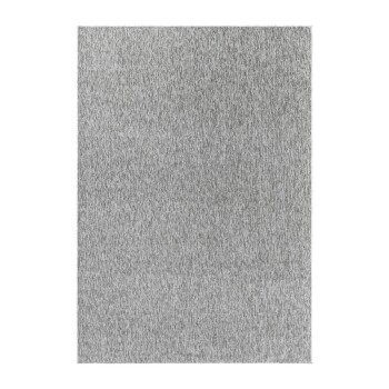 Kurzflor Teppich NIZZA Hellgrau 60 x 100 cm