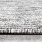 Kurzflor Teppich NIZZA Hellgrau 80 x 150 cm