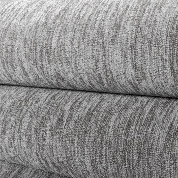 Kurzflor Teppich NIZZA Hellgrau 80 x 250 cm