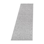 Kurzflor Teppich NIZZA Hellgrau 80 x 250 cm
