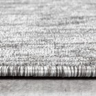 Kurzflor Teppich NIZZA Hellgrau 80 x 250 cm