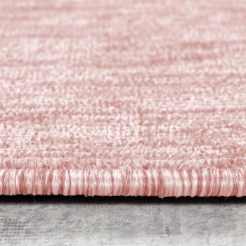 Kurzflor Teppich NIZZA Rosa 200 cm x 290 cm