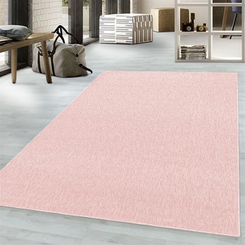 Kurzflor Teppich NIZZA Rosa 240 x 340 cm