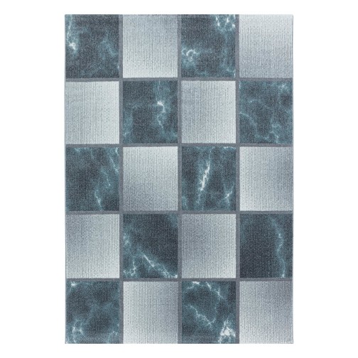 Kurzflor Teppich OTTAWA Blau 140 x 200 cm