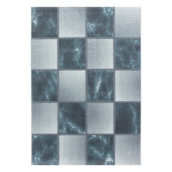 Kurzflor Teppich OTTAWA Blau 140 x 200 cm